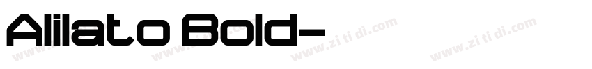 Alilato Bold字体转换